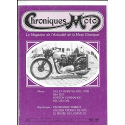 CHRONIQUES MOTO n° 2 SEPTEMBRE / OCTOBRE 1987