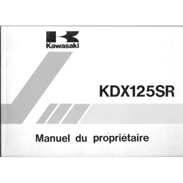 KAWASAKI KDX 125 SR A1 et B1 de 1990