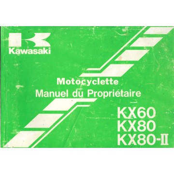 KAWASAKI KX 60 / KX 80 modèles 1989