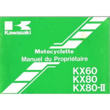 KAWASAKI KX 60 / KX 80 modèles 19891