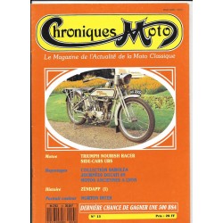 CHRONIQUES MOTO n° 13 JUILLET / AOUT 1989