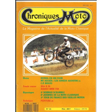 CHRONIQUES MOTO n° 15 NOVEMBRE / DECEMBRE 1989