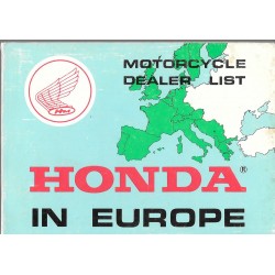 Liste du Réseau HONDA en EUROPE en 1980