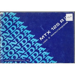 HONDA MTX 125 R II de 1987