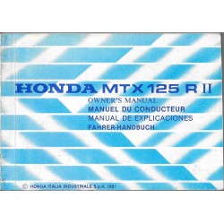HONDA MTX 125 R II de 1989