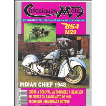 CHRONIQUES MOTO n° 33 NOVEMBRE 1991