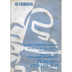 YAMAHA TT-R 125 LW (P) type 5HP modèle 2002