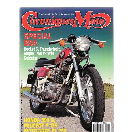 CHRONIQUES MOTO n° 47 JANVIER 1993