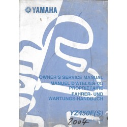 YAMAHA YZ 450 F (S) type 5XD de 2004