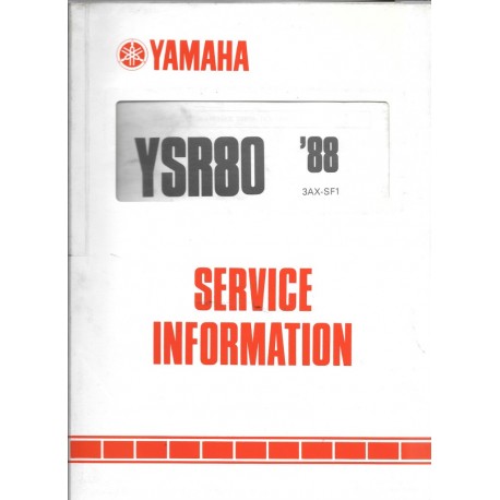 YAMAHA YSR 80 cc de 1988 type 3AX
