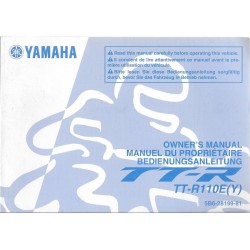 YAMAHA TT-R 110 E (Y) modèle 2009 type 5B6