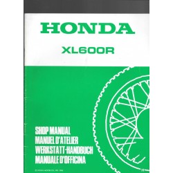 HONDA XL 600 R Additif décembre 1986