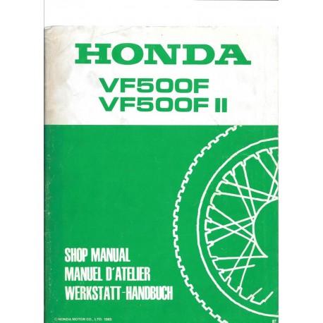 HONDA VF 500 / VF 500 F II (Manuel de base juin 1985)