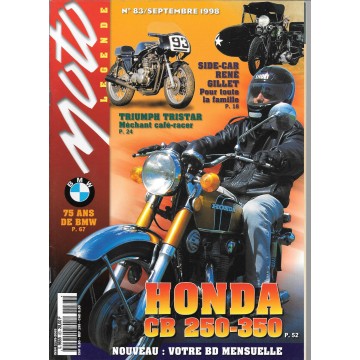 MOTO LEGENDE N° 83 septembre 1998