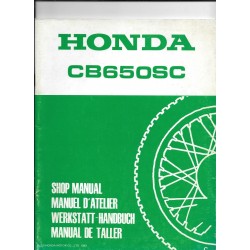 HONDA CB 650 SC  (Additif  de mai 1982)