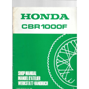 HONDA CBR 1000 F (Additif décembre 1989)