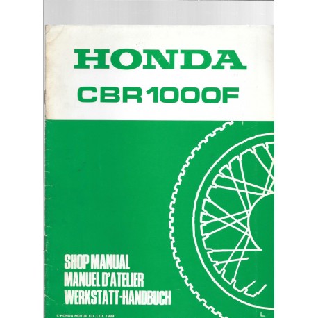 HONDA CBR 1000 F (Additif décembre 1989)