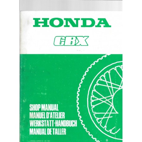 HONDA CBX 1000 (Gros additif juin 1981)