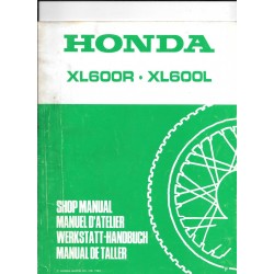 HONDA XL 600R / XL 600 L (Additif janvier 1985)