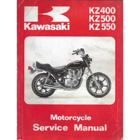 Manuel atelier  KAWASAKI KZ 400 / 500 / 550 de 1980 / 1981