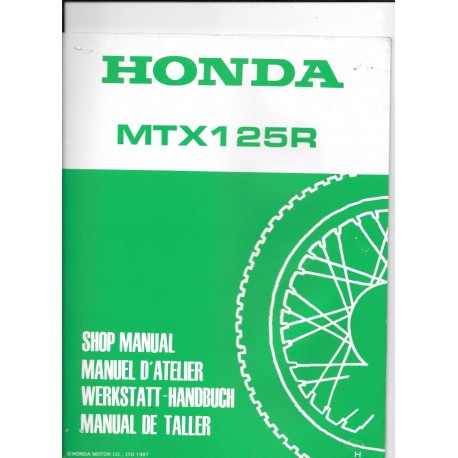 HONDA MTX 125 R (Additif février 198
