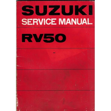 Manuel atelier SUZUKI RV 50 de 1974 et plus