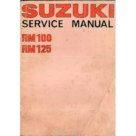 Manuel atelier SUZUKI RM 125 1975 à 1976