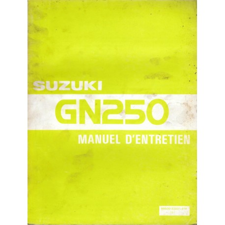 Manuel atelier  SUZUKI GN 250 / GN 250 D de 1982 / 1983
