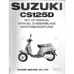 SUZUKI  CS 125 D  (manuel assemblage 12 / 1982)