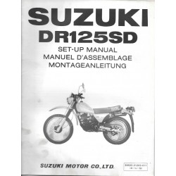 SUZUKI  DR 125 SD  (manuel assemblage 01 / 1983)
