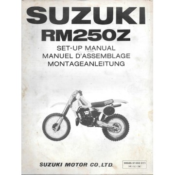 SUZUKI  RM 250 Z 1982  (manuel assemblage 12 / 1981)