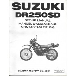 SUZUKI  DR 250 SD 1983  (manuel assemblage 03 / 1983)