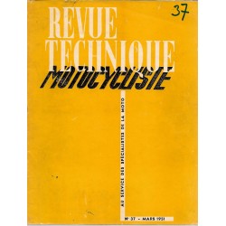 Revue Technique Motocycliste n° 37 de mars 1951