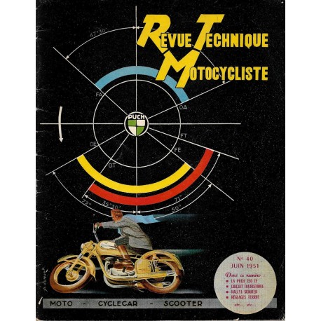 Revue Technique Motocycliste n° 40 de juin 1951