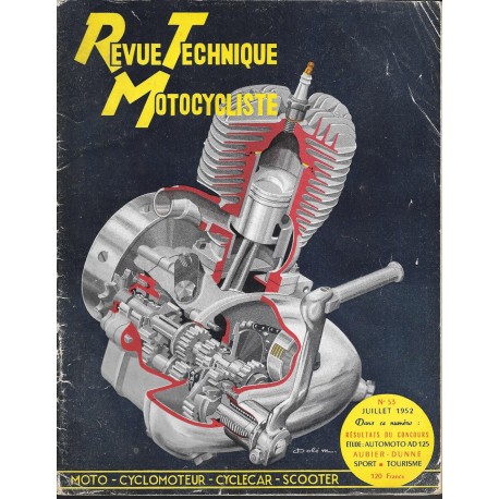 Revue Technique Motocycliste n° 53 de juillet 1952