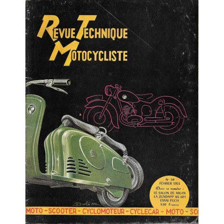Revue Technique Motocycliste n° 59  février 1953