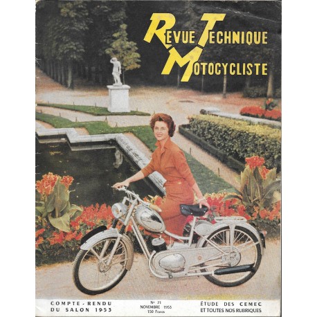 Revue Technique Motocycliste n° 71 de novembre 1953