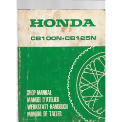 HONDA CB 100 N - CB125 N (Manuel atelier de base mai 1978)