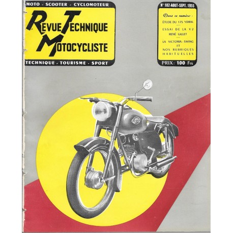 Revue Technique Motocycliste n° 102 de août-septembre 1955