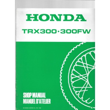 HONDA TRX 300 - 300 FW (Additif au manuel atelier août 1988)