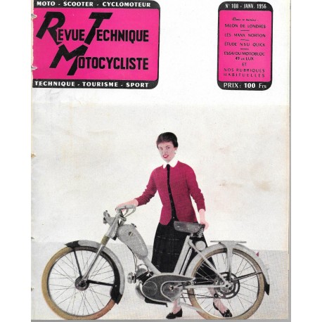 Revue Technique Motocycliste n° 108 de janvier 1956