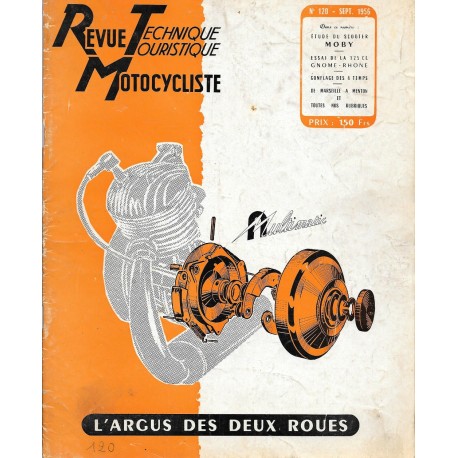 Revue Technique Motocycliste n° 120 de septembre 1956
