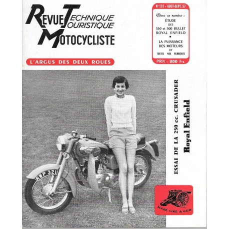 Revue Technique Motocycliste n° 131 de août-septembre 1957