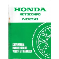 HONDA MOTOCAMPO NCZ 50 (Manuel de base juin 1982)