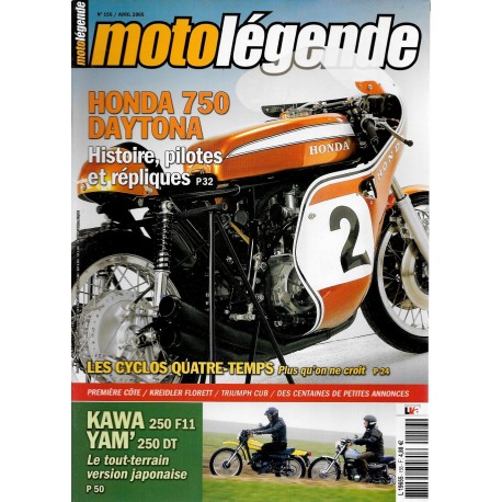 MOTO LEGENDE N° 156 avril 2005