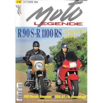 MOTO LEGENDE N° 40  octobre 1994
