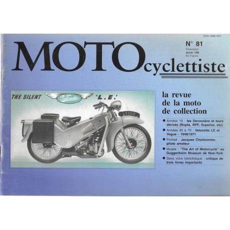MOTOcyclettiste n° 81 (janvier 1999)