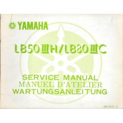 YAMAHA  LB 50 III H / LB 80 III C /Bop (manuel atelier 06 / 76) 