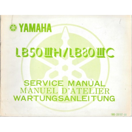 YAMAHA  LB 50 III H / LB 80 III C /Bop (manuel atelier 06 / 76) 