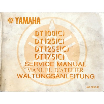 YAMAHA DT 125 (C) - (E) - 175 (C) (manuel atelier 10 / 75 ) 